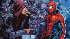 EMINEM AND MARVEL’S SPIDER-MAN SQUARE OFF